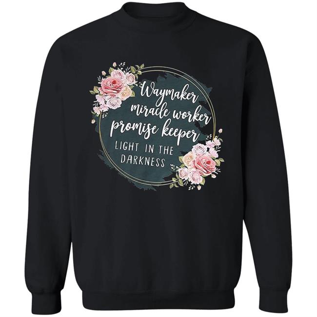 Waymaker miracle worker promise keeper light floral hoodie Waymaker miracle worker promise keeper light floral hoodie