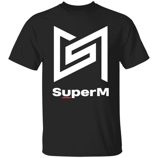 SuperM Super One Logo Shirt black hoodie t shirt
