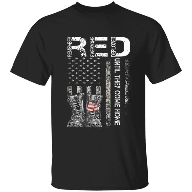 Red friday military s until y come home t shirt