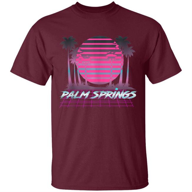 Palm Springs CA Vintage Retro 80s Vaporware Sunset Palm Tree Tank Top t shirt Palm Springs CA Vintage Retro 80s Vaporware Sunset Palm Tree Tank Top t shirt