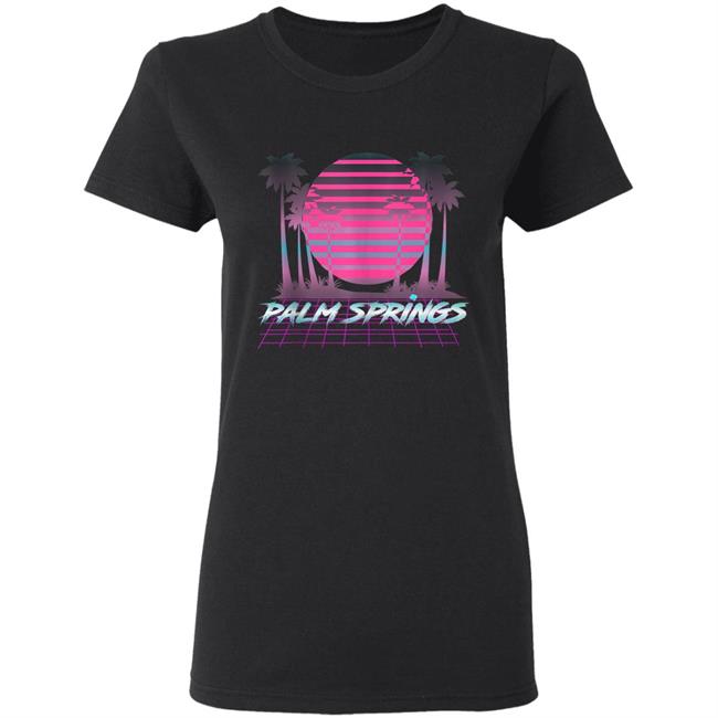 Palm Springs CA Vintage Retro 80s Vaporware Sunset Palm Tree Tank Top t shirt Palm Springs CA Vintage Retro 80s Vaporware Sunset Palm Tree Tank Top t shirt