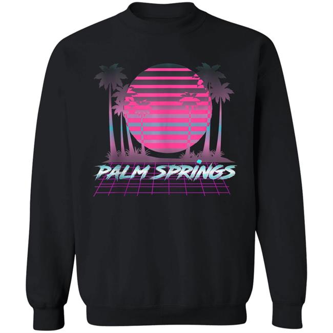 Palm Springs CA Vintage Retro 80s Vaporware Sunset Palm Tree Tank Top t shirt Palm Springs CA Vintage Retro 80s Vaporware Sunset Palm Tree Tank Top t shirt