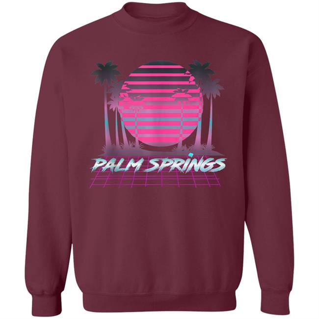 Palm Springs CA Vintage Retro 80s Vaporware Sunset Palm Tree Tank Top t shirt Palm Springs CA Vintage Retro 80s Vaporware Sunset Palm Tree Tank Top t shirt