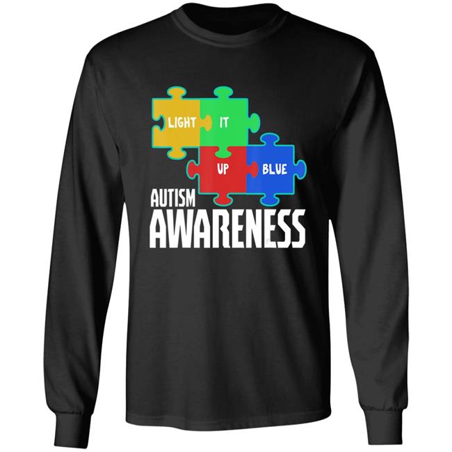 Light it up blue puzzle inspirational autism awareness gift t shirt Light it up blue puzzle inspirational autism awareness gift t shirt