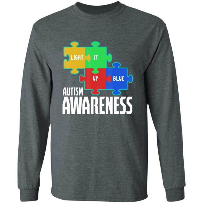Light it up blue puzzle inspirational autism awareness gift t shirt Light it up blue puzzle inspirational autism awareness gift t shirt
