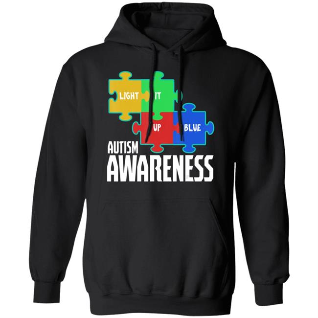 Light it up blue puzzle inspirational autism awareness gift t shirt Light it up blue puzzle inspirational autism awareness gift t shirt