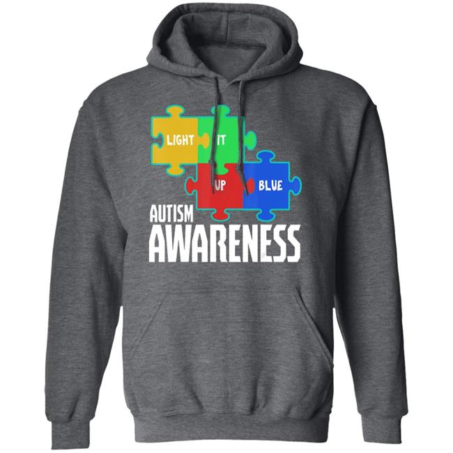 Light it up blue puzzle inspirational autism awareness gift t shirt Light it up blue puzzle inspirational autism awareness gift t shirt