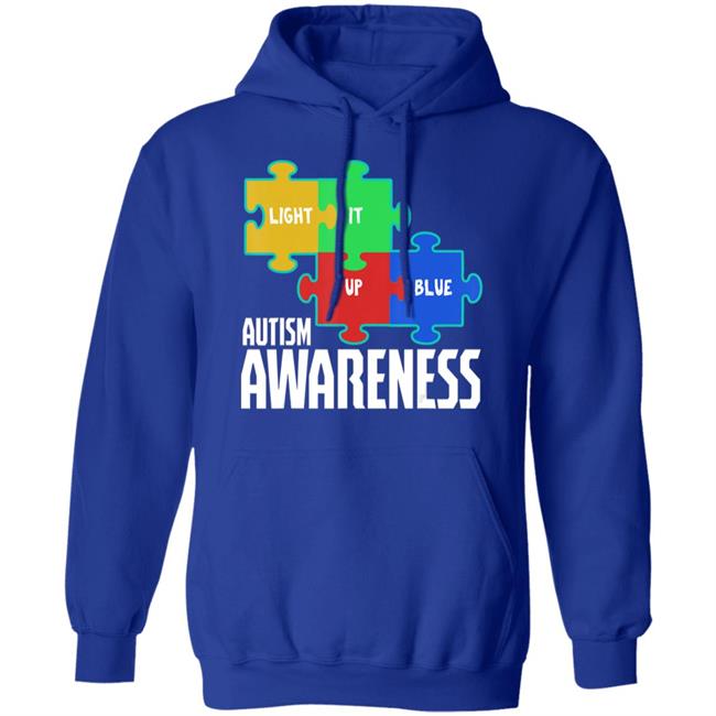 Light it up blue puzzle inspirational autism awareness gift t shirt Light it up blue puzzle inspirational autism awareness gift t shirt