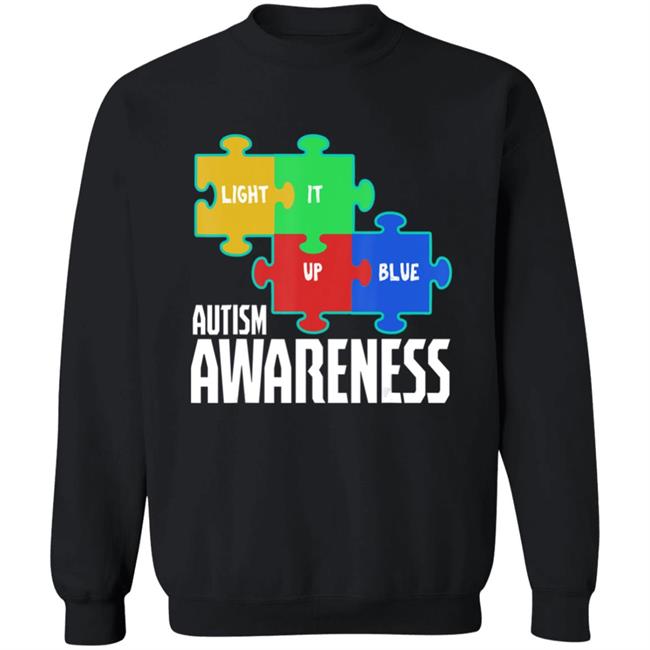 Light it up blue puzzle inspirational autism awareness gift t shirt Light it up blue puzzle inspirational autism awareness gift t shirt