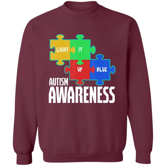 Light it up blue puzzle inspirational autism awareness gift t shirt Light it up blue puzzle inspirational autism awareness gift t shirt
