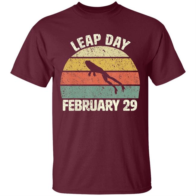 Leap Day Birthday February 29 Cool Retro Style T-Shirt Leap Day Birthday February 29 Cool Retro Style T-Shirt