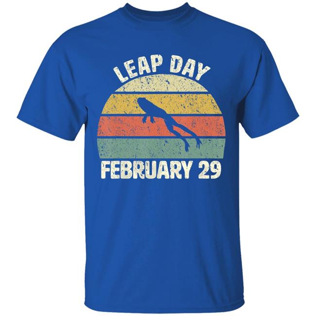 Leap Day Birthday February 29 Cool Retro Style T-Shirt Leap Day Birthday February 29 Cool Retro Style T-Shirt