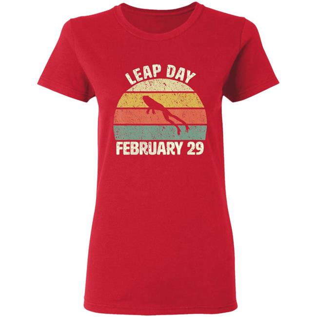 Leap Day Birthday February 29 Cool Retro Style T-Shirt Leap Day Birthday February 29 Cool Retro Style T-Shirt