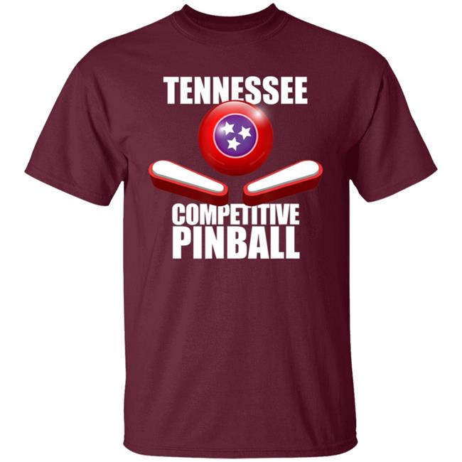 Tennessee Competitive Pinball T-Shirt Tennessee Competitive Pinball T-Shirt