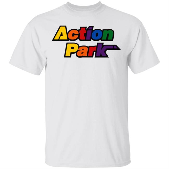 action park shirt white hoodie t shirt