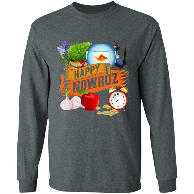 Happy Nowruz Iranian Persian New Year Haft-Seen Arrangement T-Shirt Happy Nowruz Iranian Persian New Year Haft-Seen Arrangement T-Shirt