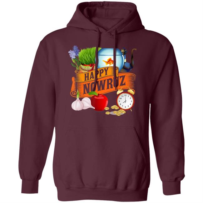 Happy Nowruz Iranian Persian New Year Haft-Seen Arrangement T-Shirt Happy Nowruz Iranian Persian New Year Haft-Seen Arrangement T-Shirt