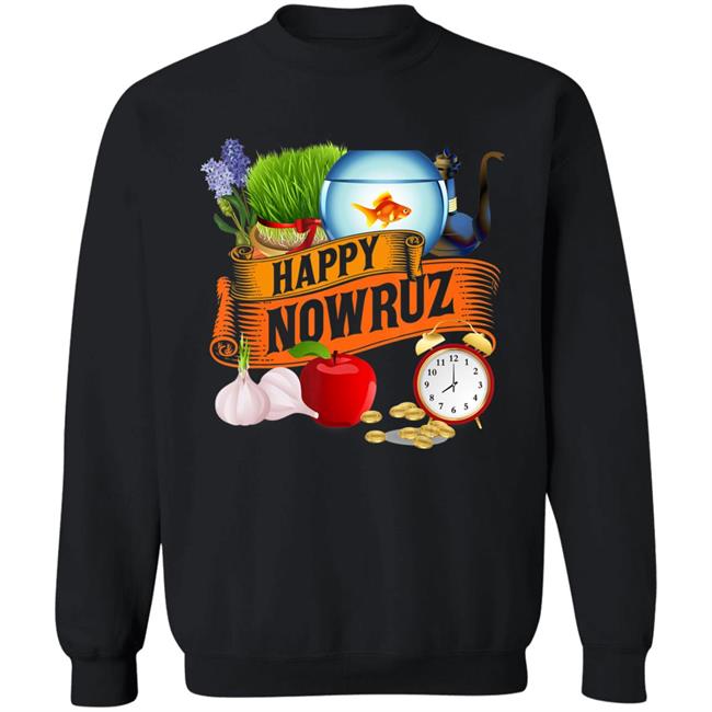 Happy Nowruz Iranian Persian New Year Haft-Seen Arrangement T-Shirt Happy Nowruz Iranian Persian New Year Haft-Seen Arrangement T-Shirt