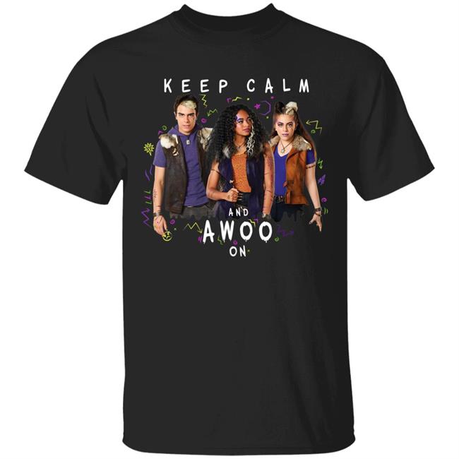 Disney channel zombies 2 keep calm and awoo on hoodie