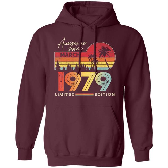 Awesome Since March 1979 Vintage Shirt 41 Yrs Old Bday Gift T-Shirt Awesome Since March 1979 Vintage Shirt 41 Yrs Old Bday Gift T-Shirt