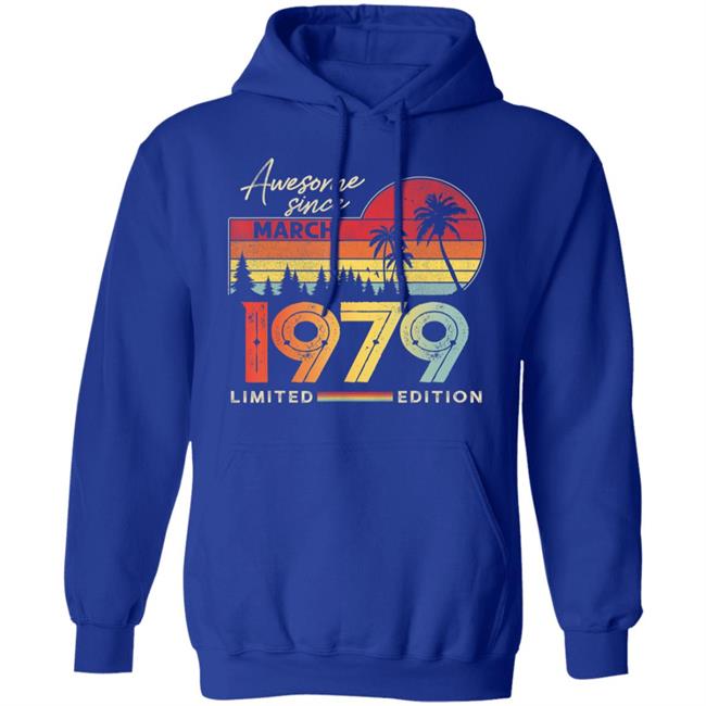 Awesome Since March 1979 Vintage Shirt 41 Yrs Old Bday Gift T-Shirt Awesome Since March 1979 Vintage Shirt 41 Yrs Old Bday Gift T-Shirt