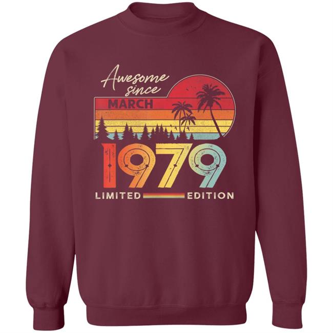 Awesome Since March 1979 Vintage Shirt 41 Yrs Old Bday Gift T-Shirt Awesome Since March 1979 Vintage Shirt 41 Yrs Old Bday Gift T-Shirt