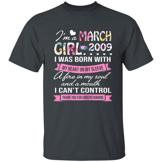 Awesome since 2009 11th birthday im a march girl 2009 t shirt Awesome since 2009 11th birthday im a march girl 2009 t shirt
