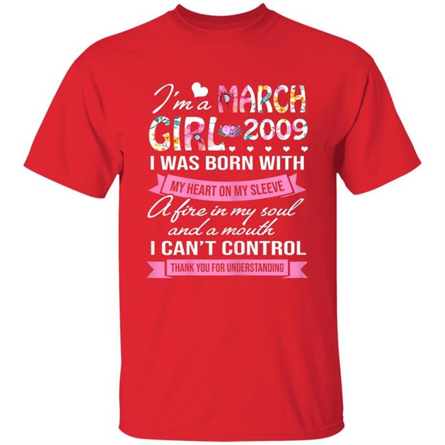 Awesome since 2009 11th birthday im a march girl 2009 t shirt Awesome since 2009 11th birthday im a march girl 2009 t shirt