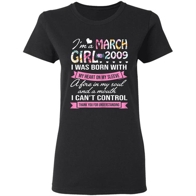Awesome since 2009 11th birthday im a march girl 2009 t shirt Awesome since 2009 11th birthday im a march girl 2009 t shirt