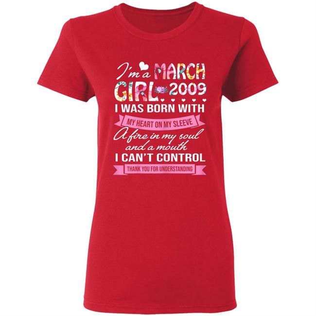 Awesome since 2009 11th birthday im a march girl 2009 t shirt Awesome since 2009 11th birthday im a march girl 2009 t shirt