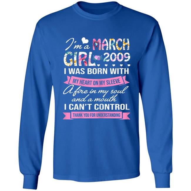 Awesome since 2009 11th birthday im a march girl 2009 t shirt Awesome since 2009 11th birthday im a march girl 2009 t shirt