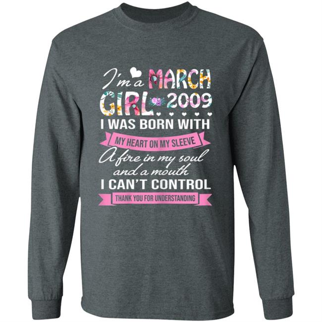 Awesome since 2009 11th birthday im a march girl 2009 t shirt Awesome since 2009 11th birthday im a march girl 2009 t shirt