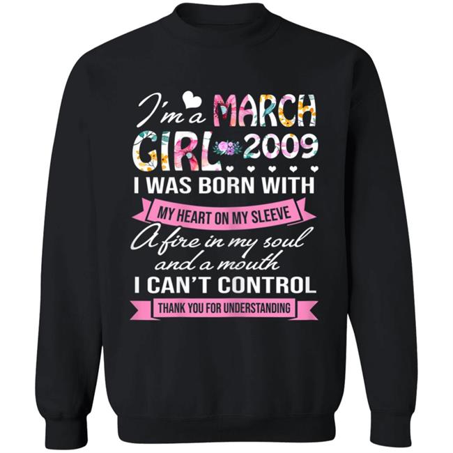 Awesome since 2009 11th birthday im a march girl 2009 t shirt Awesome since 2009 11th birthday im a march girl 2009 t shirt
