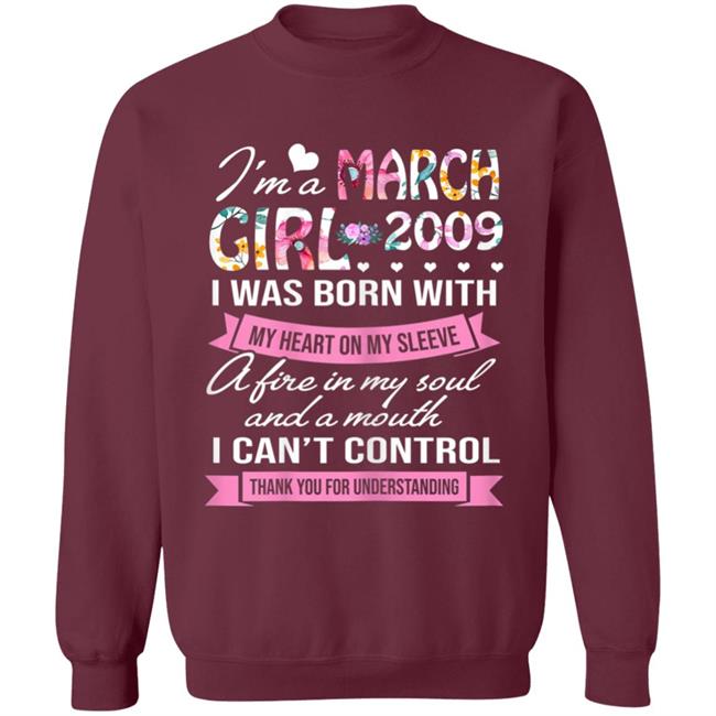 Awesome since 2009 11th birthday im a march girl 2009 t shirt Awesome since 2009 11th birthday im a march girl 2009 t shirt