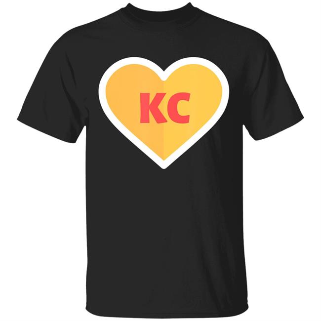 I love kansas city heart kc football t shirt