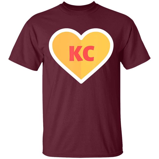 I love kansas city heart kc football t shirt I love kansas city heart kc football t shirt