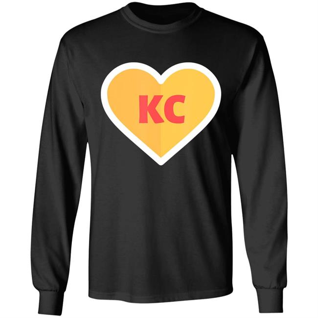 I love kansas city heart kc football t shirt I love kansas city heart kc football t shirt