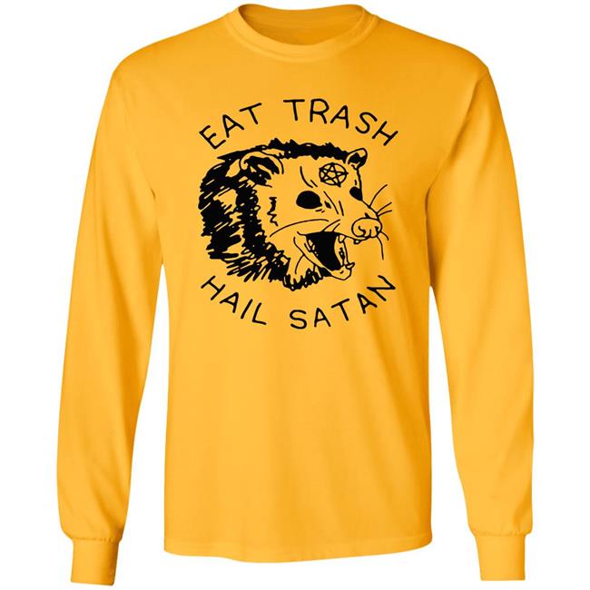 Possum Eat Trash Hail Satan shirt Possum Eat Trash Hail Satan shirt