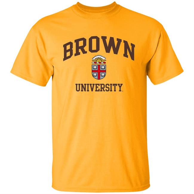 Brown University Men's Crew-Neck Sweatshirt-White Brown University Men's Crew-Neck Sweatshirt-White