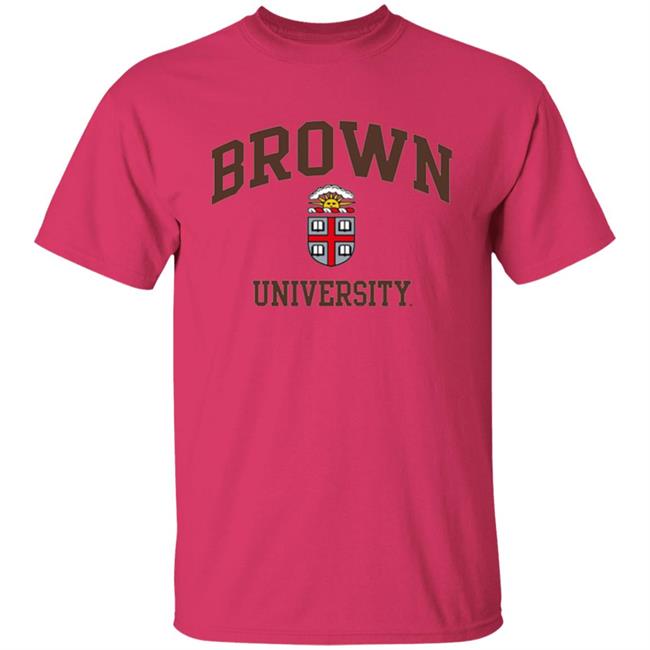 Brown University Men's Crew-Neck Sweatshirt-White Brown University Men's Crew-Neck Sweatshirt-White
