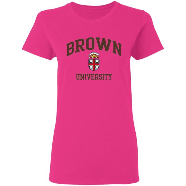 Brown University Men's Crew-Neck Sweatshirt-White Brown University Men's Crew-Neck Sweatshirt-White