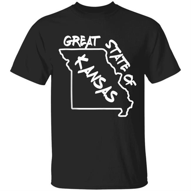 Great State of Kansas Missouri Funny Marker Correction Meme t shirt