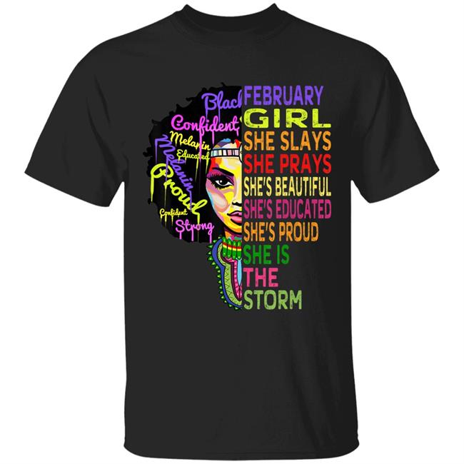 February Shirts for Women African American Black Girl Magic T-Shirt