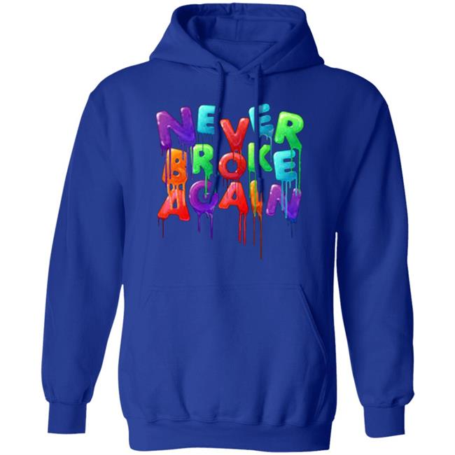 Never Broke Again Colorful Funny Black T-shirt Never Broke Again Colorful Funny Black T-shirt