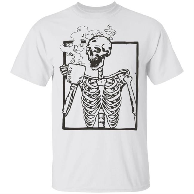 skeleton shirt white hoodie t shirt