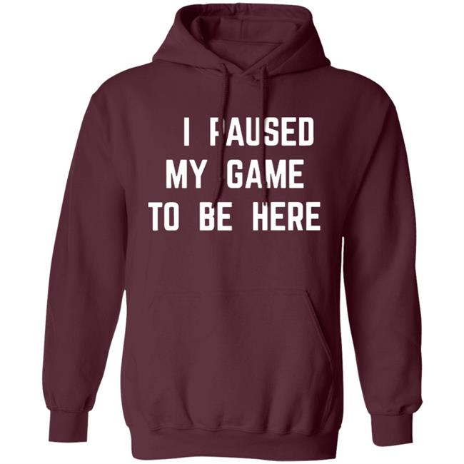 I Paused My Game To Be Here T Shirt I Paused My Game To Be Here T Shirt
