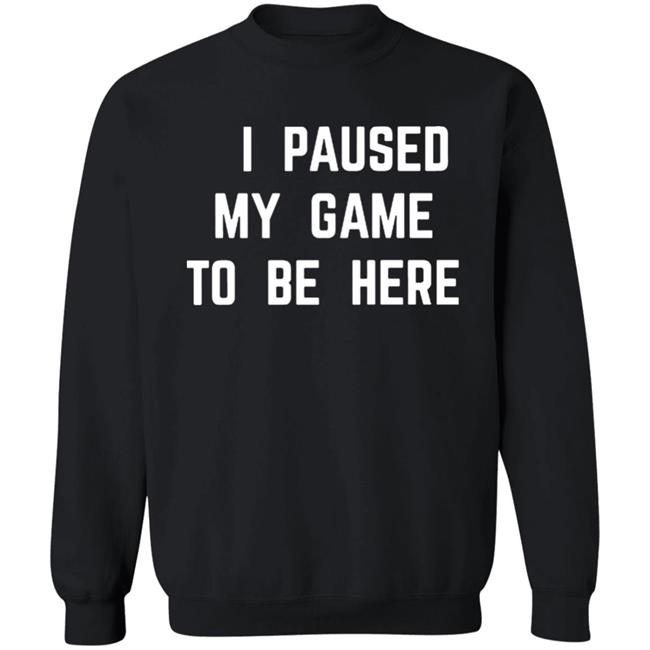 I Paused My Game To Be Here T Shirt I Paused My Game To Be Here T Shirt