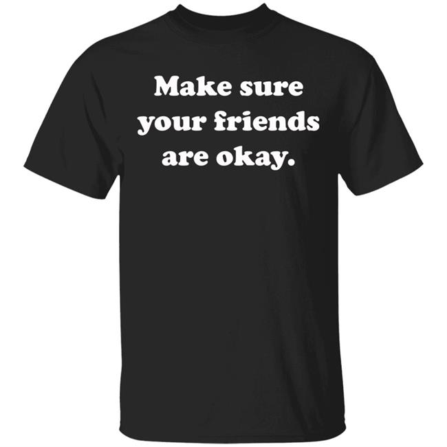 Men women make sure your friends are okay pullover t shirt