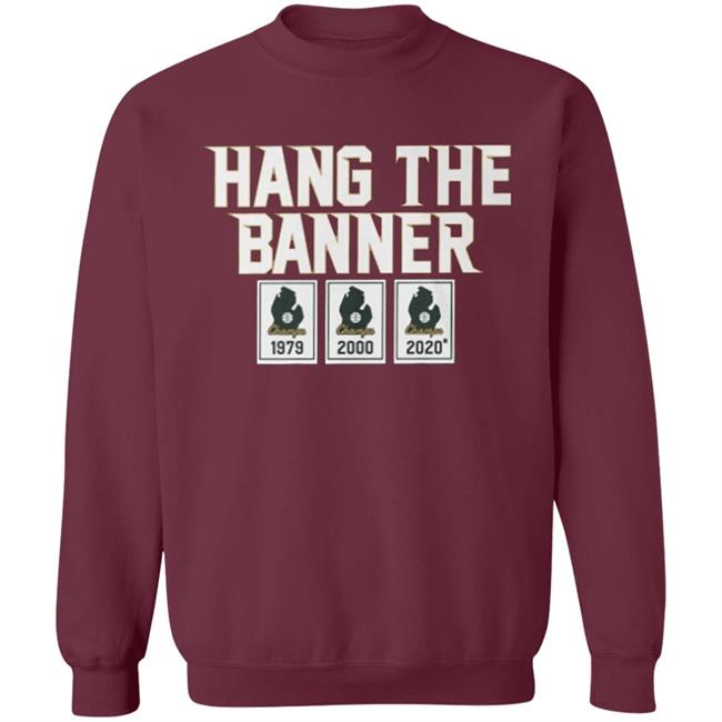 HANG THE BANNER EAST LANSING T-SHIRT - MICHIGAN STATE SPARTANS FOOTBALL HANG THE BANNER EAST LANSING T-SHIRT - MICHIGAN STATE SPARTANS FOOTBALL
