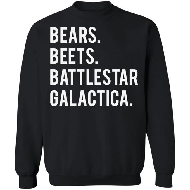 bears beets battlestar galactica shirt black hoodie bears beets battlestar galactica shirt black hoodie